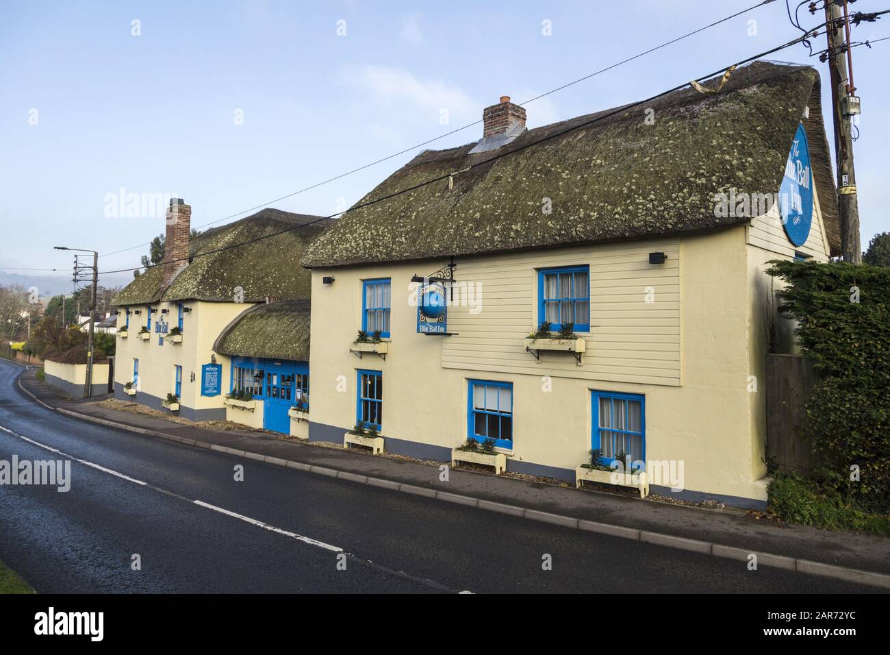 The Blue Ball Inn, Sidford, Pub in der Nähe von Sidmouth, Devon, Großbritannien, Teil der Tavernen von Punch Stockfoto