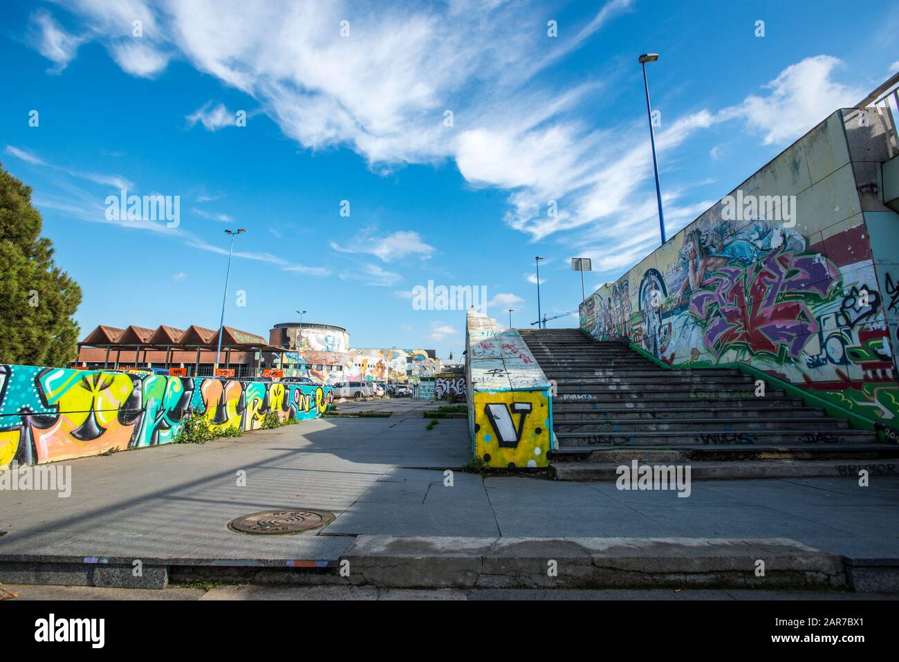 Busbahnhof Sevilla Stockfoto