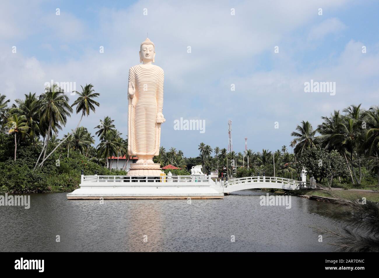 Tsunami Honganji Vihara, Memorial, Hikkadawu, Sri Lanka Stockfoto