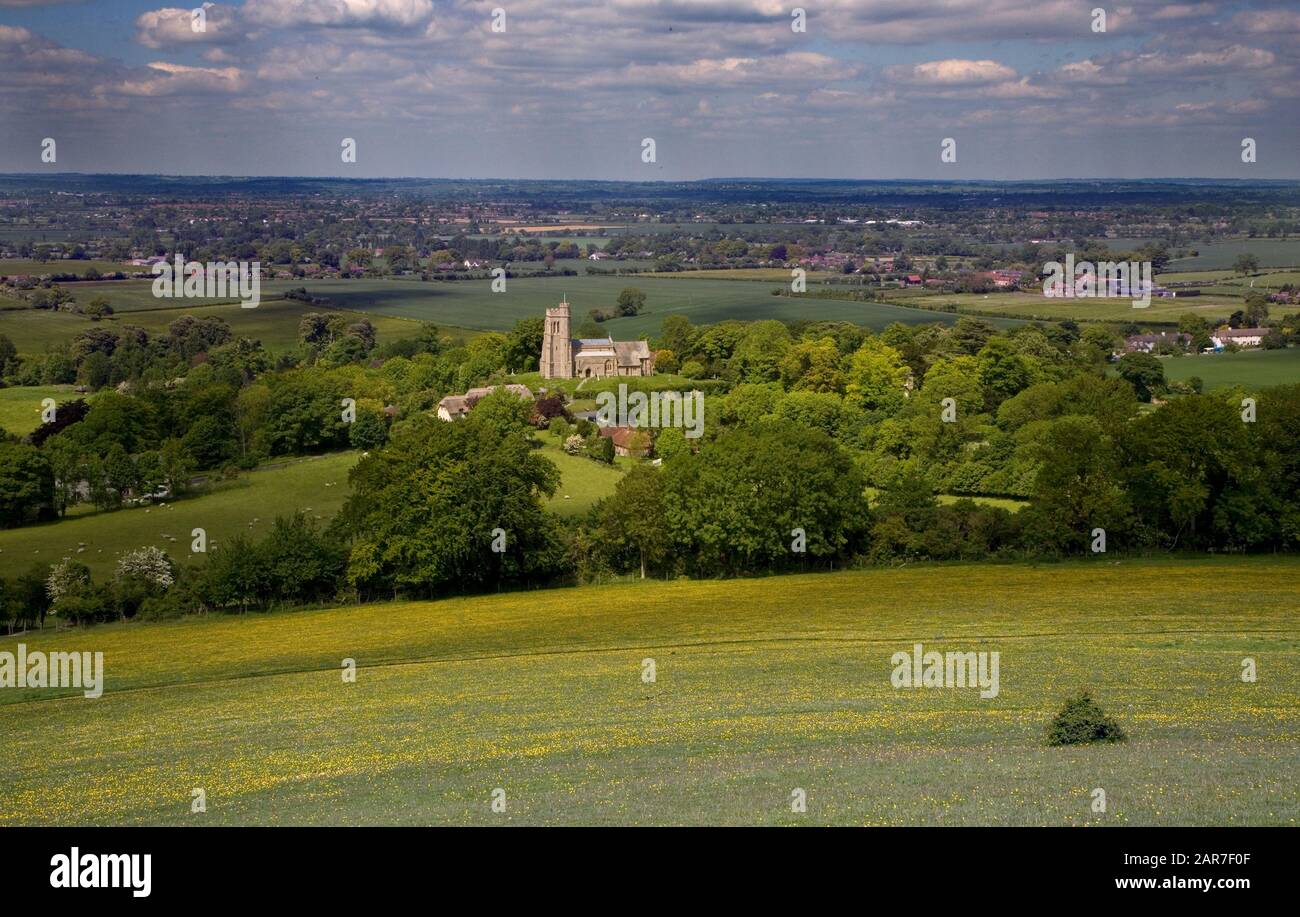 Ellesborough Church in der Nähe von Wendover Buckinghamshire Stockfoto