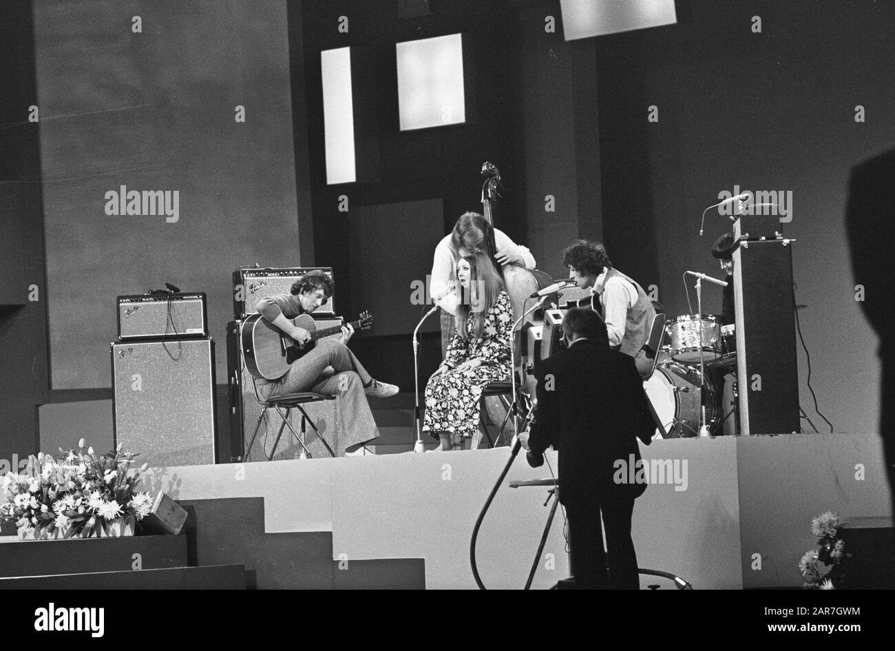 Grand Gala du Disque Popular in Congress Center Pentangle Annotation: English Folk Jazz Group Datum: 7. März 1969 Schlüsselwörter: Musik, Popgruppen Stockfoto