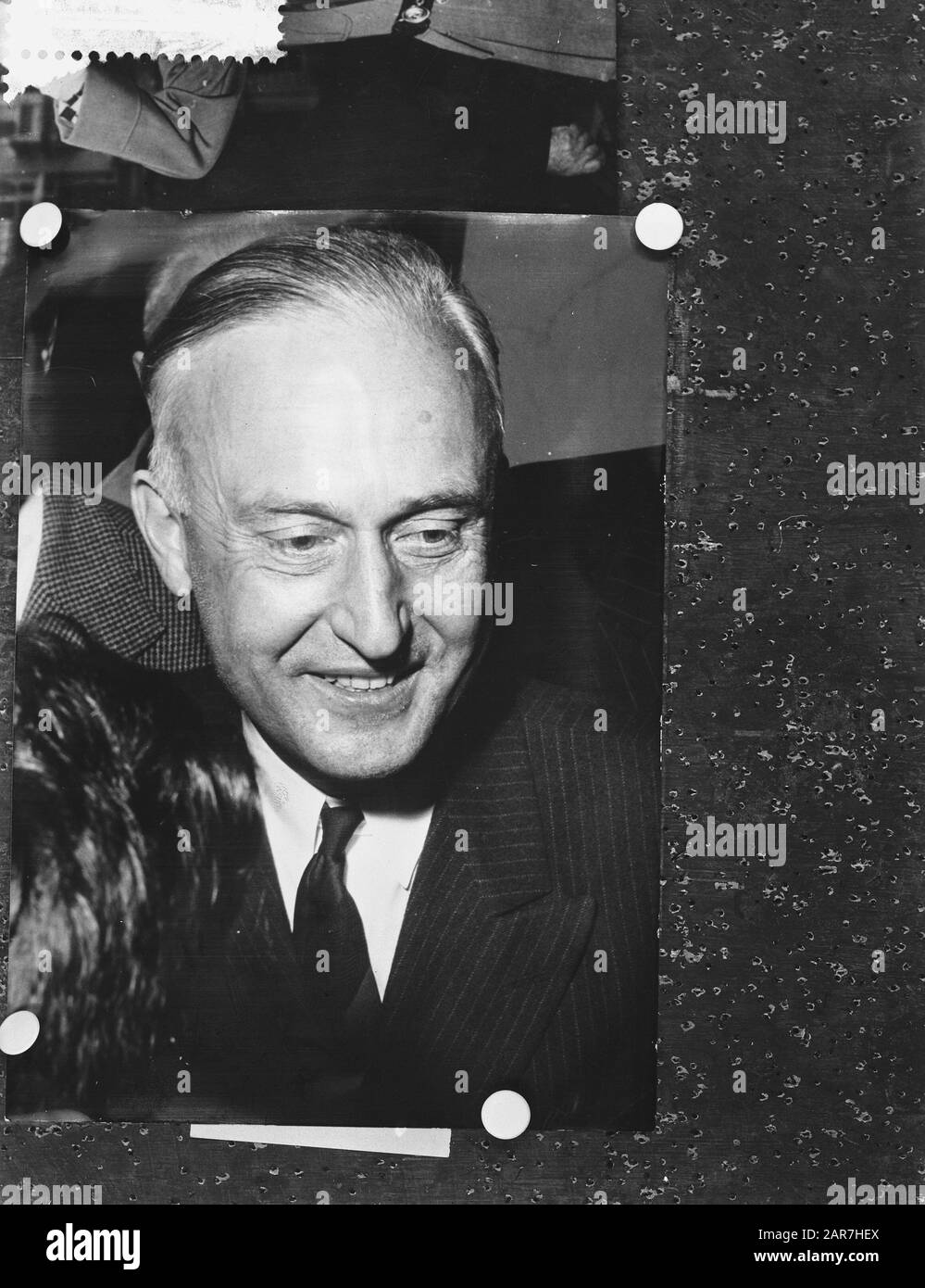 Pierre Pfimlin, neuer Premierminister von Frankreich Datum: 14. Mai 1958 Standort: Frankreich Schlagwörter: Premiers Stockfoto