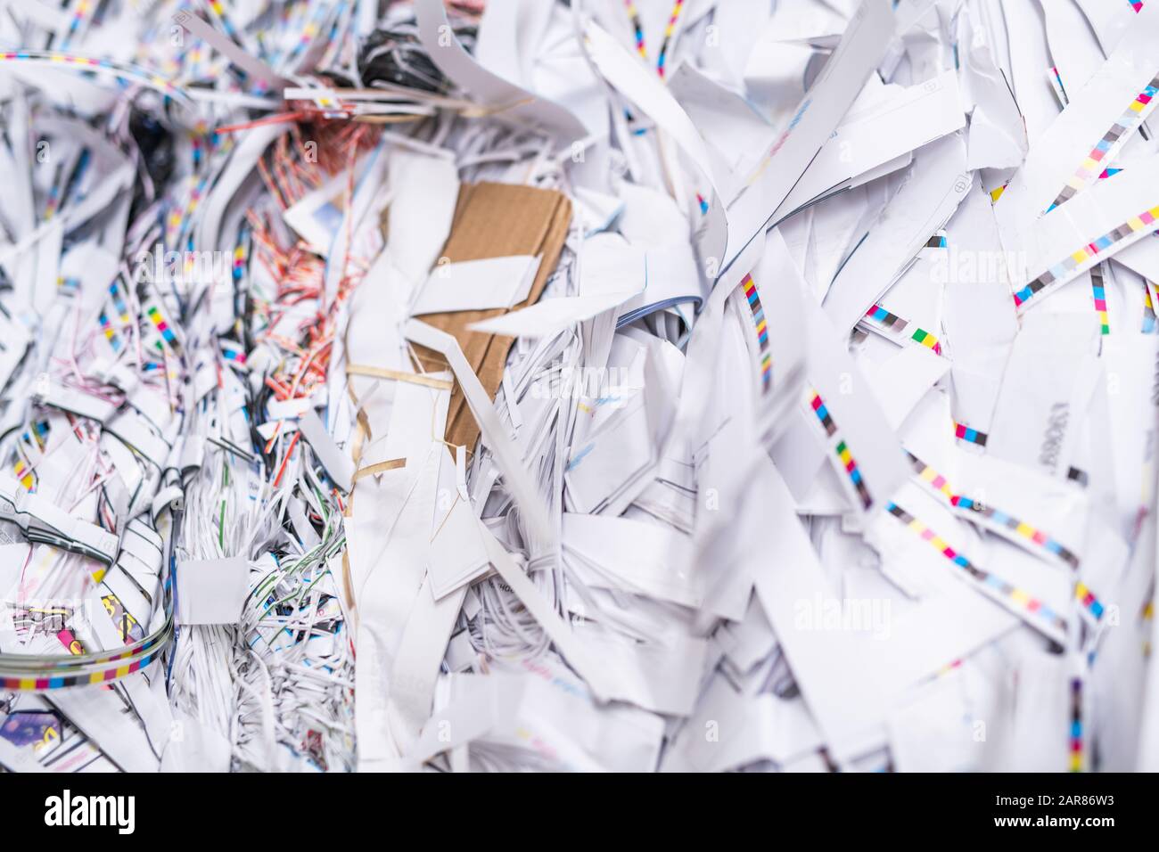 Papier-Müll Stockfoto
