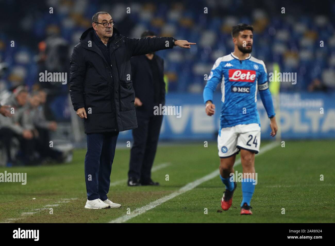 Maurizio Sarri Trainer von JuventuNapoli 26-01-2020 Stadio San Paolo Fußball Serie A 2019/2020 SSC Neapel - Juventus FC Photo Cesare Purini/Insidefo Stockfoto