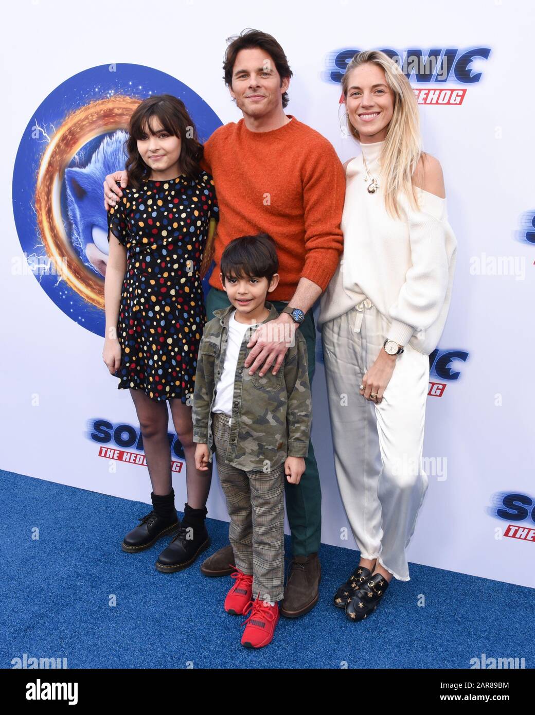 25. Januar 2020, Hollywood, CA, USA James Marsden und die Familie