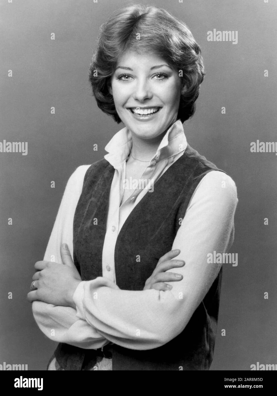 Nicolette Goulet, Hal-Length Publicity Portrait for the Daytime TV Series, 'Ryan's Hope', ABC-TV, 1979 Stockfoto