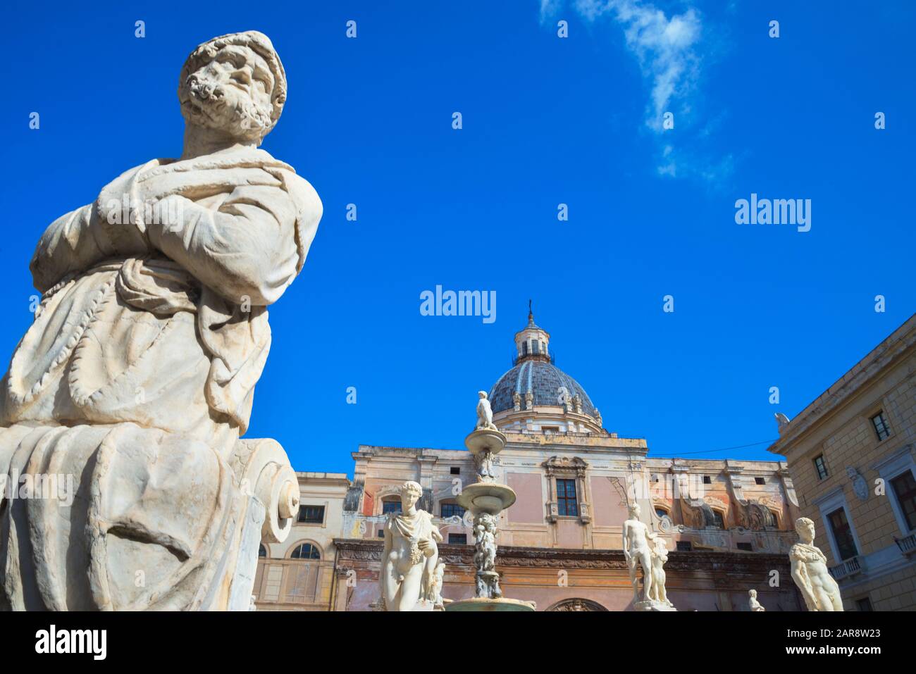 Piazza Pretoria, Palermo, Sizilien, Italien, Europa, Stockfoto