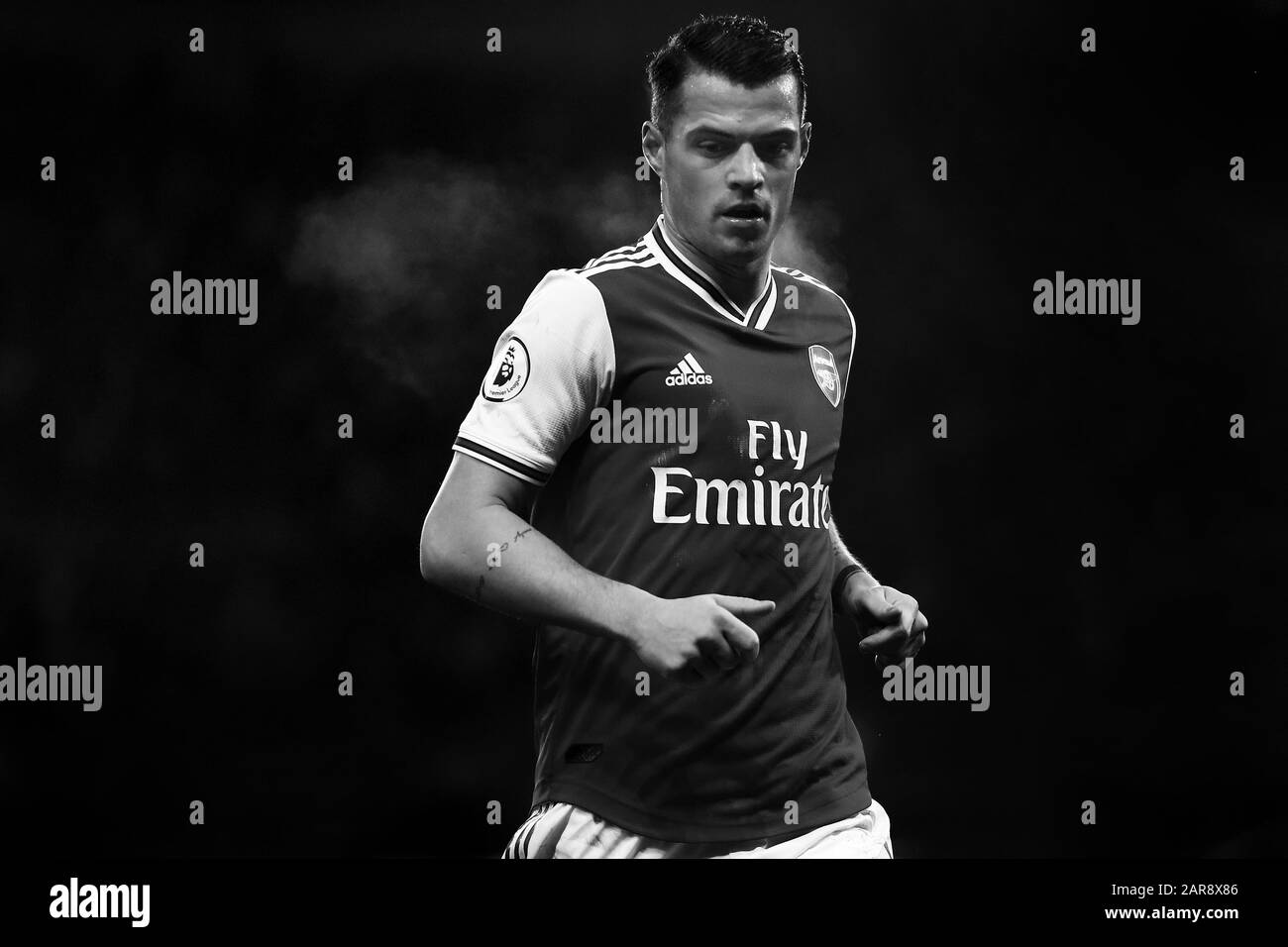 Granit Xhaka von Arsenal - Chelsea gegen Arsenal, Premier League, Stamford Bridge, London, Großbritannien - 21. Januar 2020 nur redaktionelle Verwendung - es gelten Einschränkungen für DataCo Stockfoto