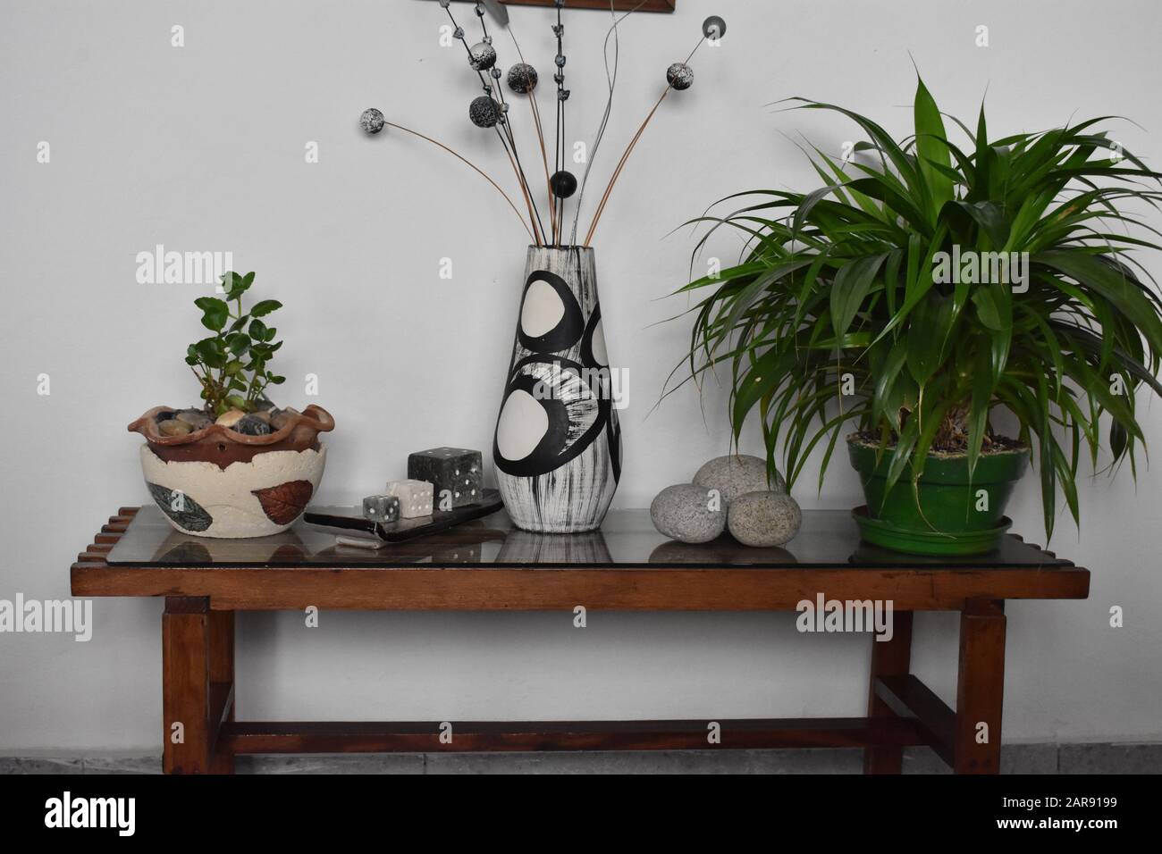 Kubanische Lifestyle-Dekorationen in einem Havannaer Heim Kuba Stockfoto