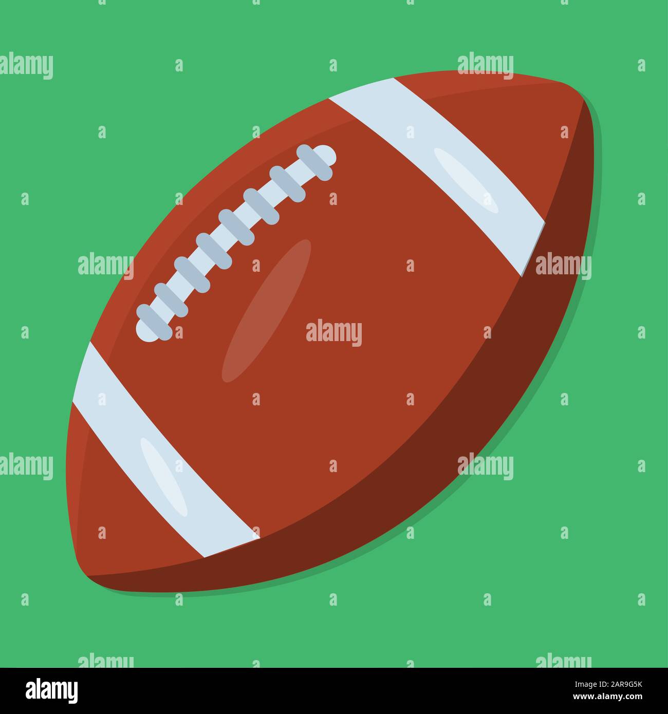 American Football Ball isolierte Vektorgrafiken Stock Vektor