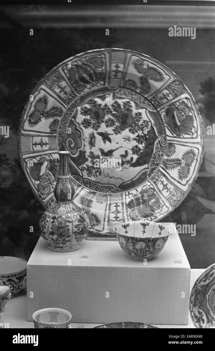 Ausstellung Das chinesische Porzellankabinett Wan Li Porzellan Datum: 29. August 1968 Schlagwörter: Porzellan, Ausstellungen Stockfoto