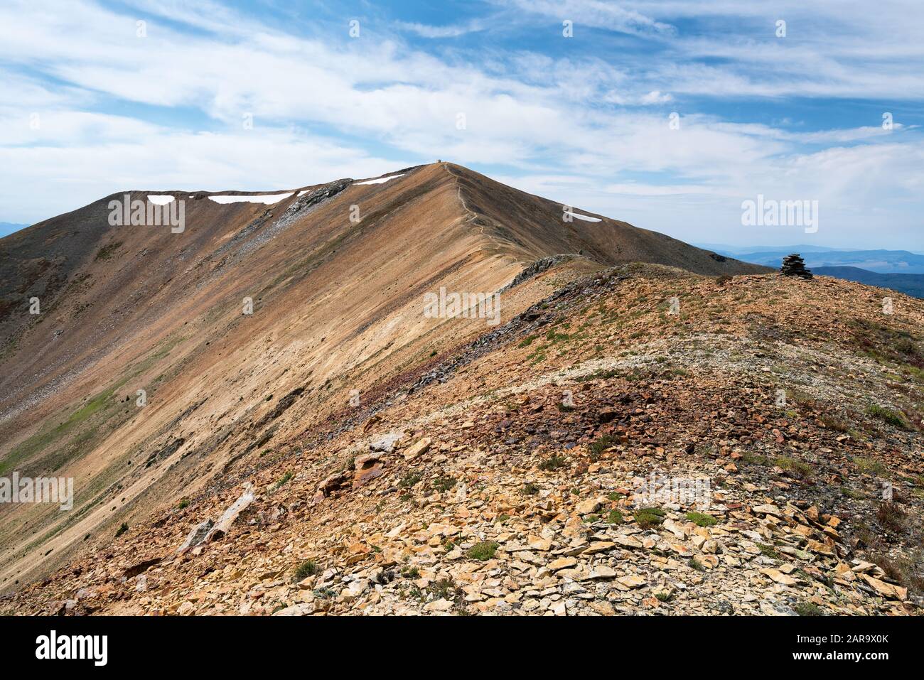 Gipfel des Parkview Mountain auf dem Continental Divide Trail in Colorado, USA Stockfoto