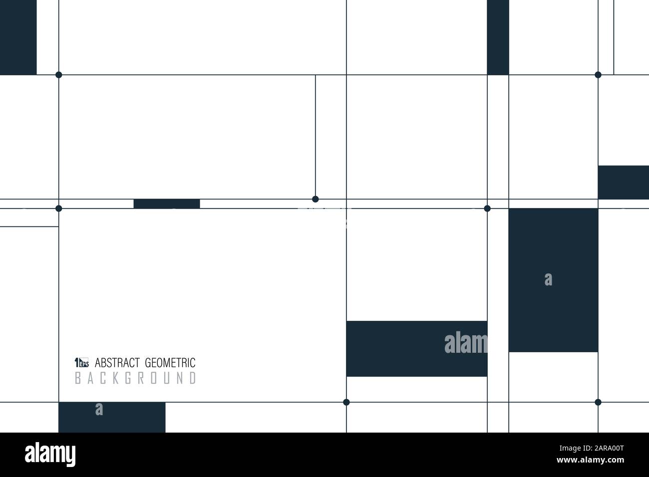 Abstrakter, minimaler blauer Linienmuster mit dekorativem Hintergrund. Dekorieren für Werbung, Poster, Vorlagendesign, Grafiken, Druck. Illustrationsvektor eps10 Stock Vektor