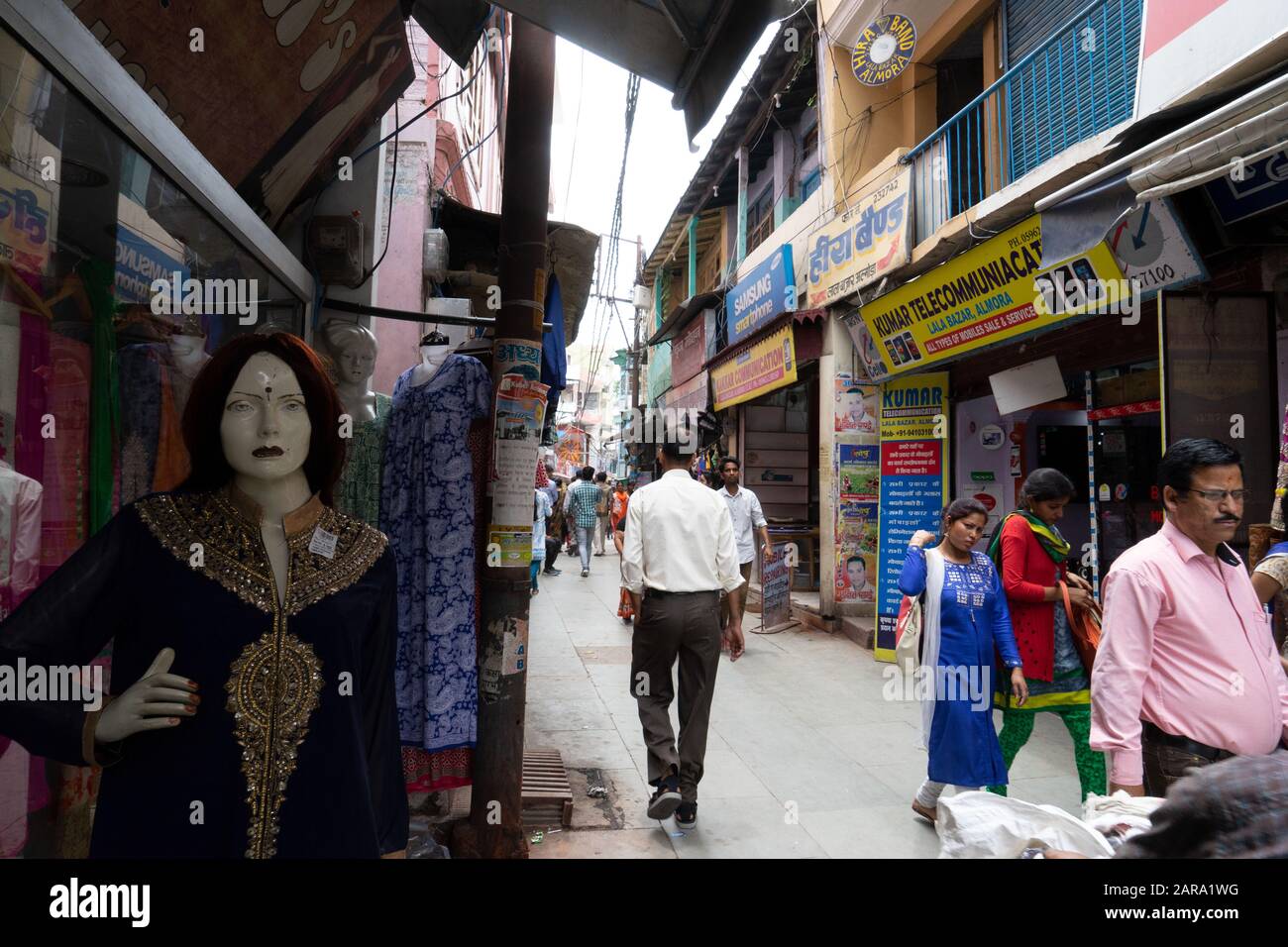 Mannequin, Lala Bazar, Almora, Uttarakhand, Indien, Asien Stockfoto