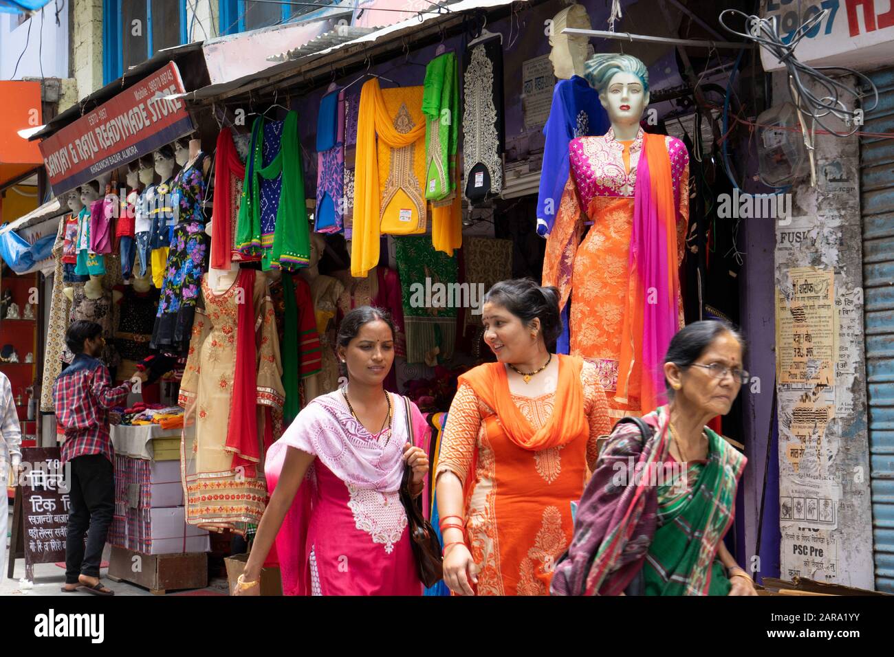 Mannequin, Khajanchi Bazar, Almora, Uttarakhand, Indien, Asien Stockfoto