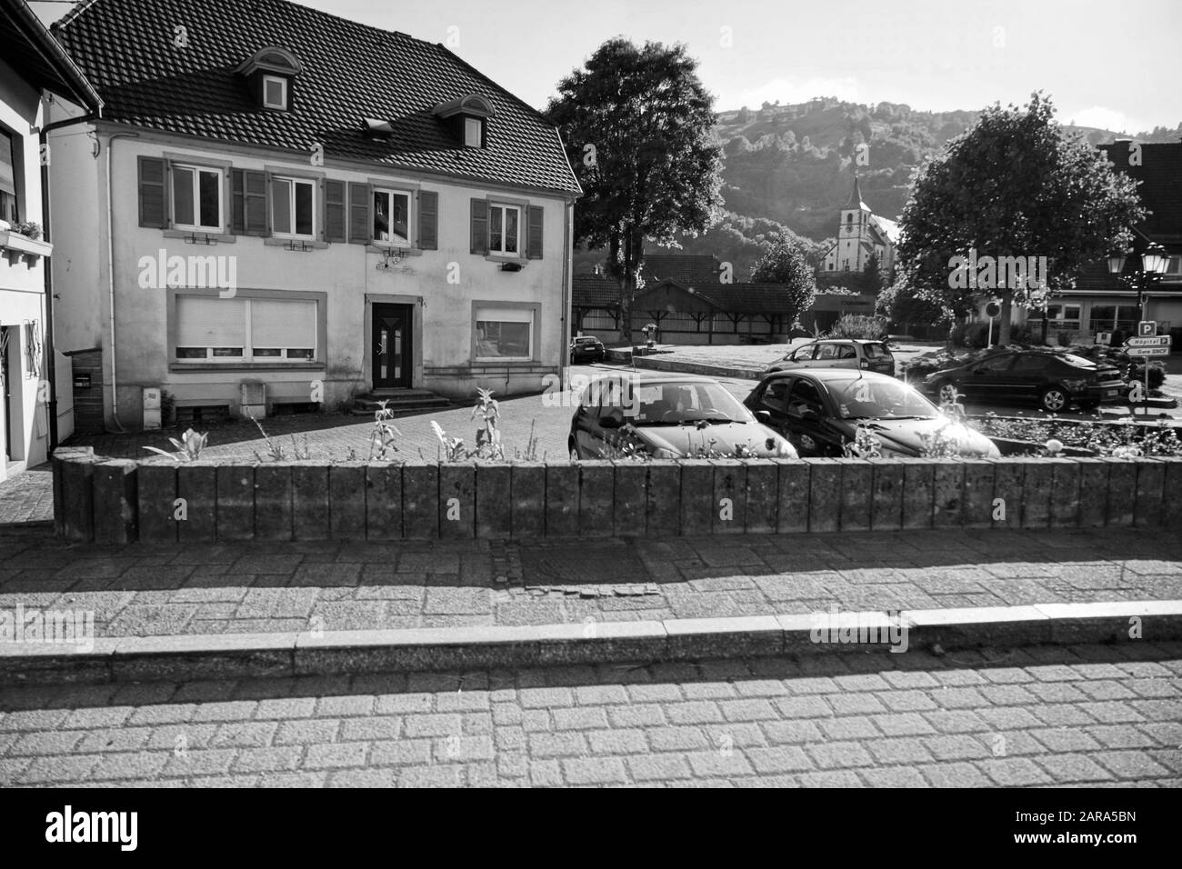 Altes Haus, Storkensohn, Haut Rhin, Grand EST, Frankreich, Europa Stockfoto