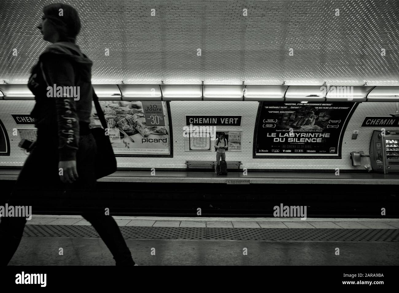 Chemin Vert, U-Bahn-Station, Paris, Frankreich, Europa Stockfoto