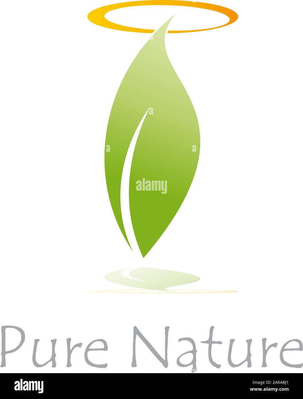 Vektorzeichen Reine Natur Stock Vektor