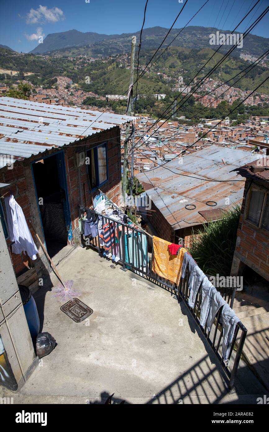 Medellin, Kolumbien: Comuna 13 Stockfoto