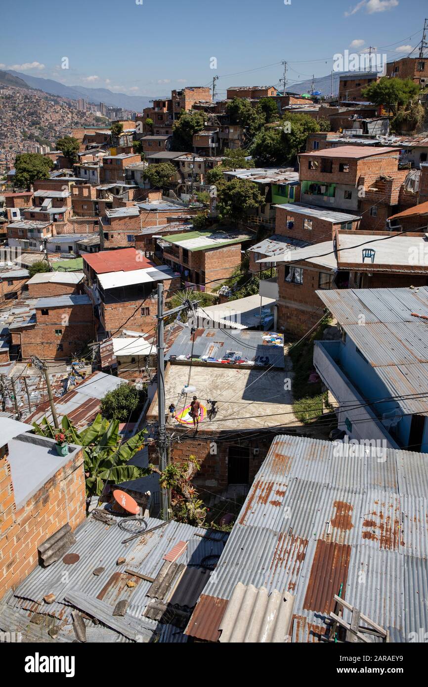Medellin, Kolumbien: Comuna 13 Stockfoto