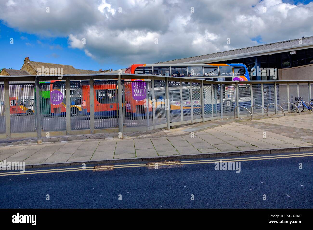 Die Marktstadt Lancaster Lancashire England Stockfoto