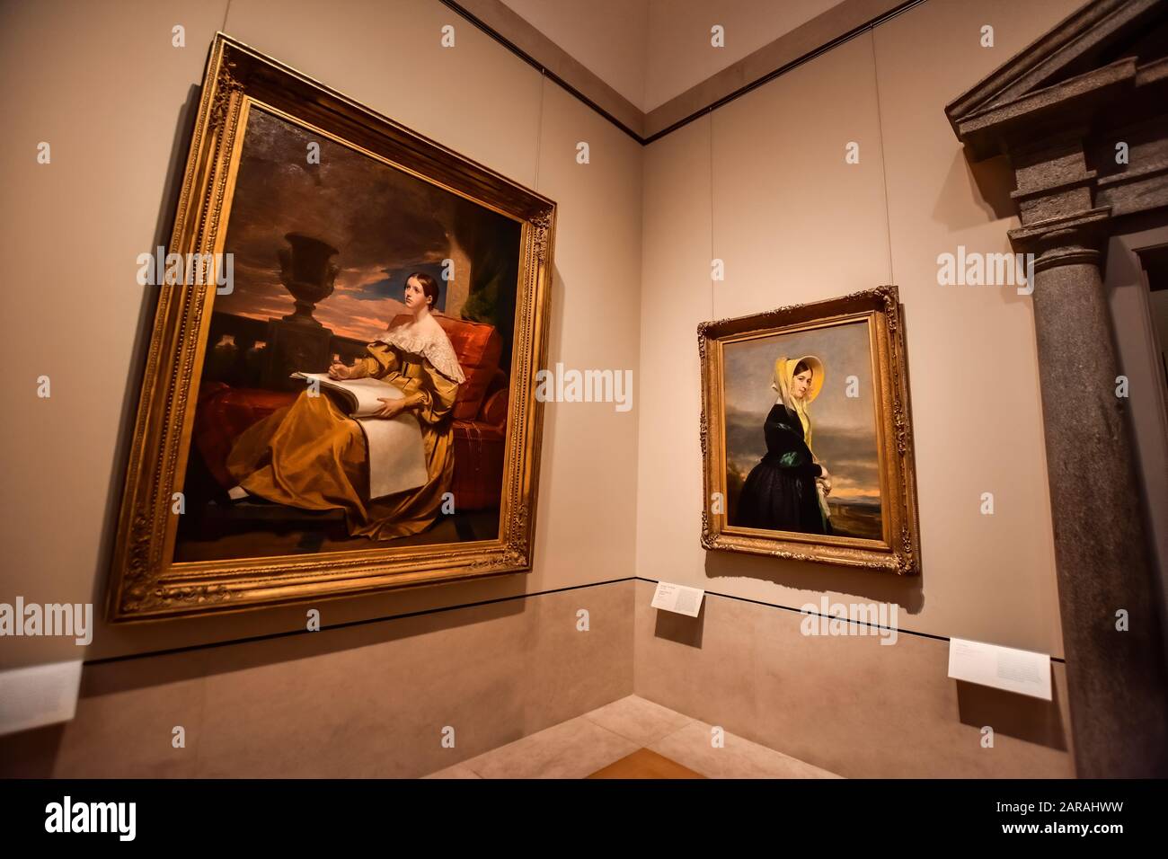 Saal des Metropolitan Museum of Art of New York City - "The Met", das größte Kunstmuseum der Vereinigten Staaten, an der 1000 Fifth Avenue, Manhattan. Stockfoto