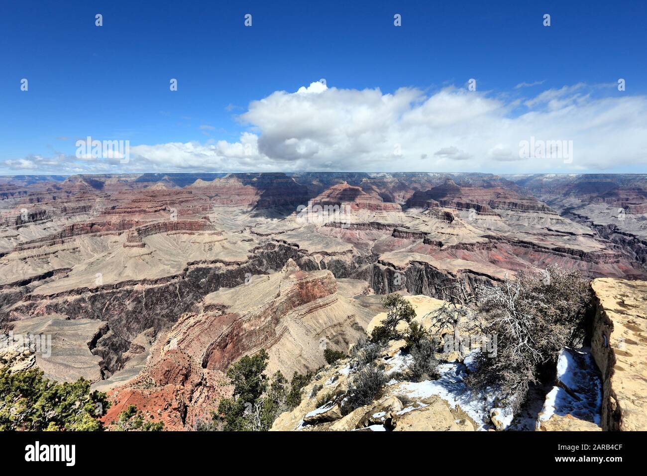 Grand Canyon Landschaft in Arizona, Vereinigte Staaten. Blick auf den Yavapai Point. Stockfoto