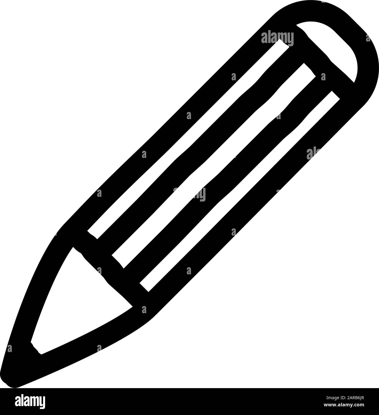 Vorlage für das Bleistiftsymbol Stock Vektor