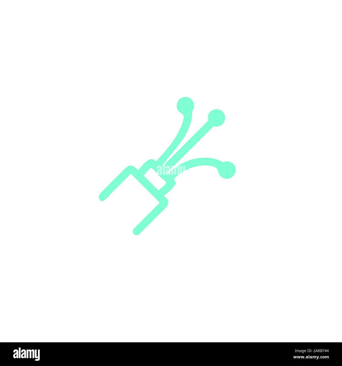 Designvorlage für das Symbol für Glasfaserkabel Stockfoto Designvorlage für das Symbol für Glasfaserkabel Stockfoto