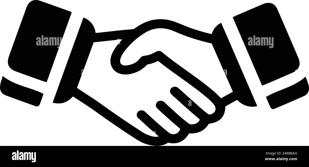 Kreatives Elementdesign aus der Kollektion der Börsenkymbole. Pixel Perfect Handshake Icon, Business Partner, Partnerschaft, Erfolg für Werbung, Druck Stock Vektor