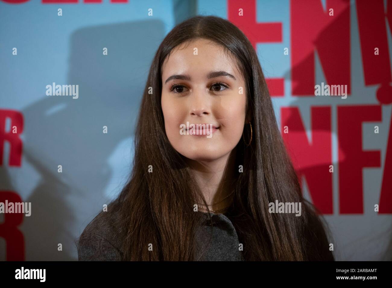 Maya LAUTERBACH, Schauspielerin, Porträt, Porträt, Porträt, Einzelbild zugeschnitten, Einzelfach, Filmpremiere GRANDFUL FÜR EINSTEIGER ?? Januar 2020 in der Lichtburg in Essen statt. Weltweite Verwendung Stockfoto