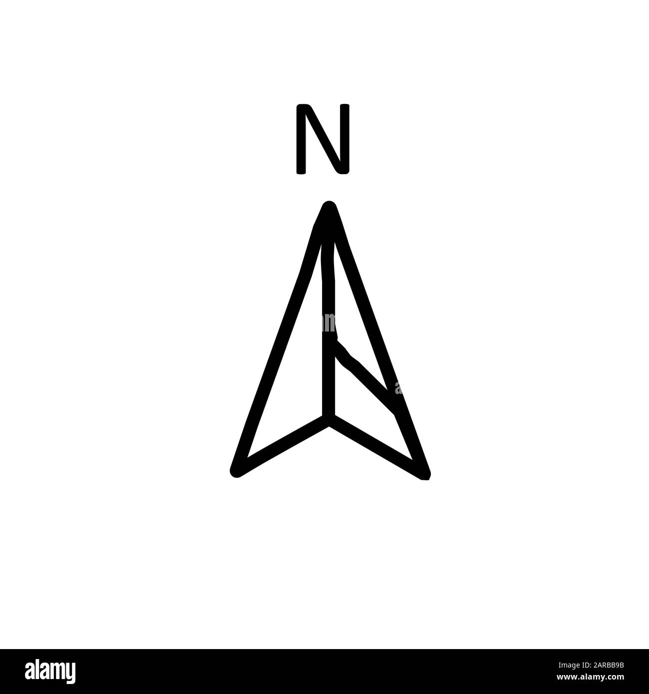 Design der Kompasssymbole Stockfoto