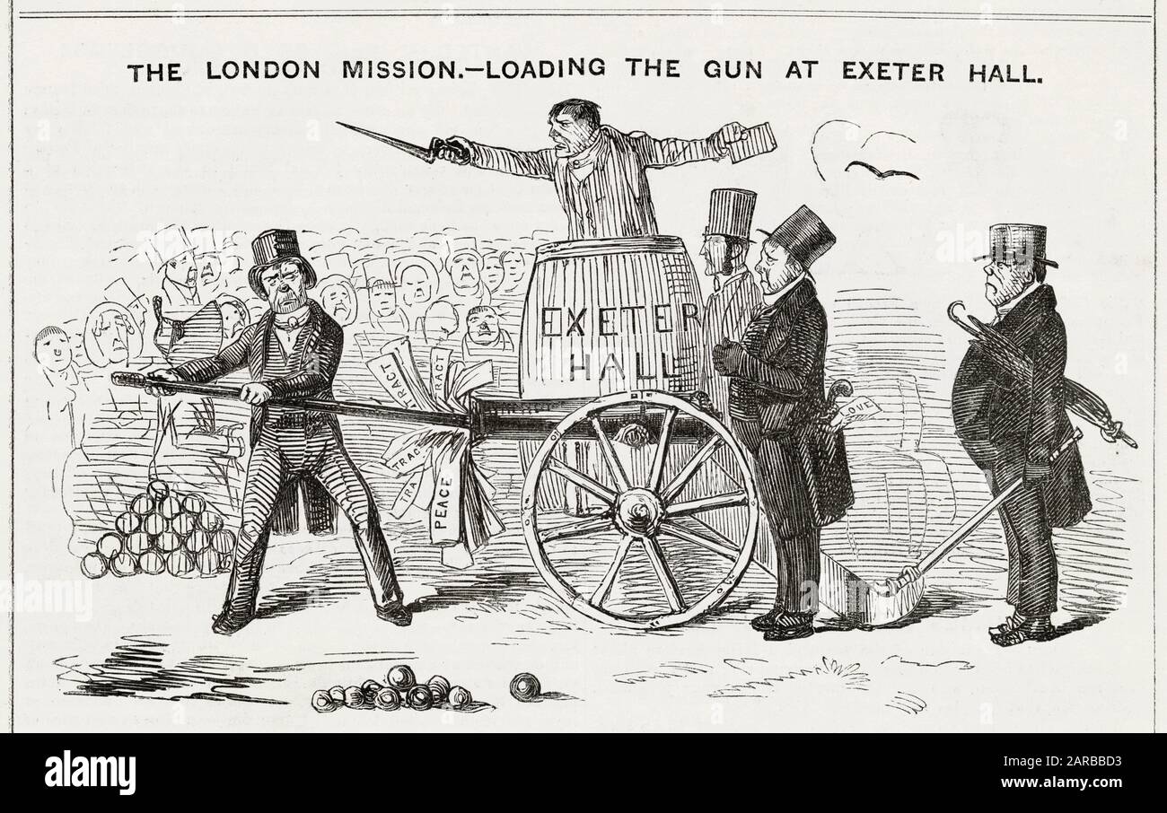 Cartoon, Die Londoner Mission Stockfoto