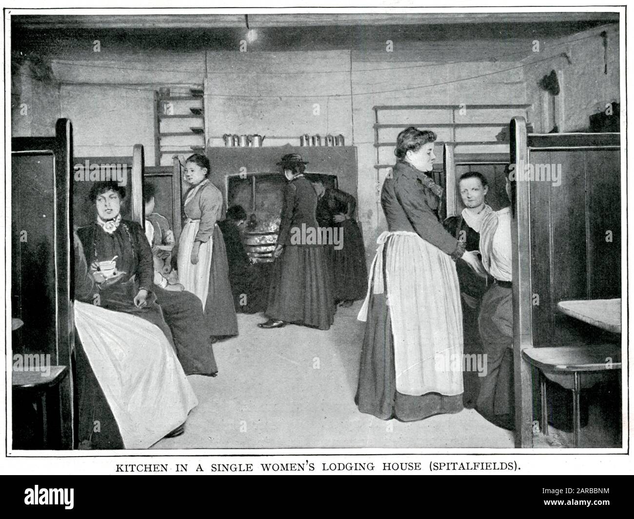 Single Women's Lodging House 1900 Stockfoto