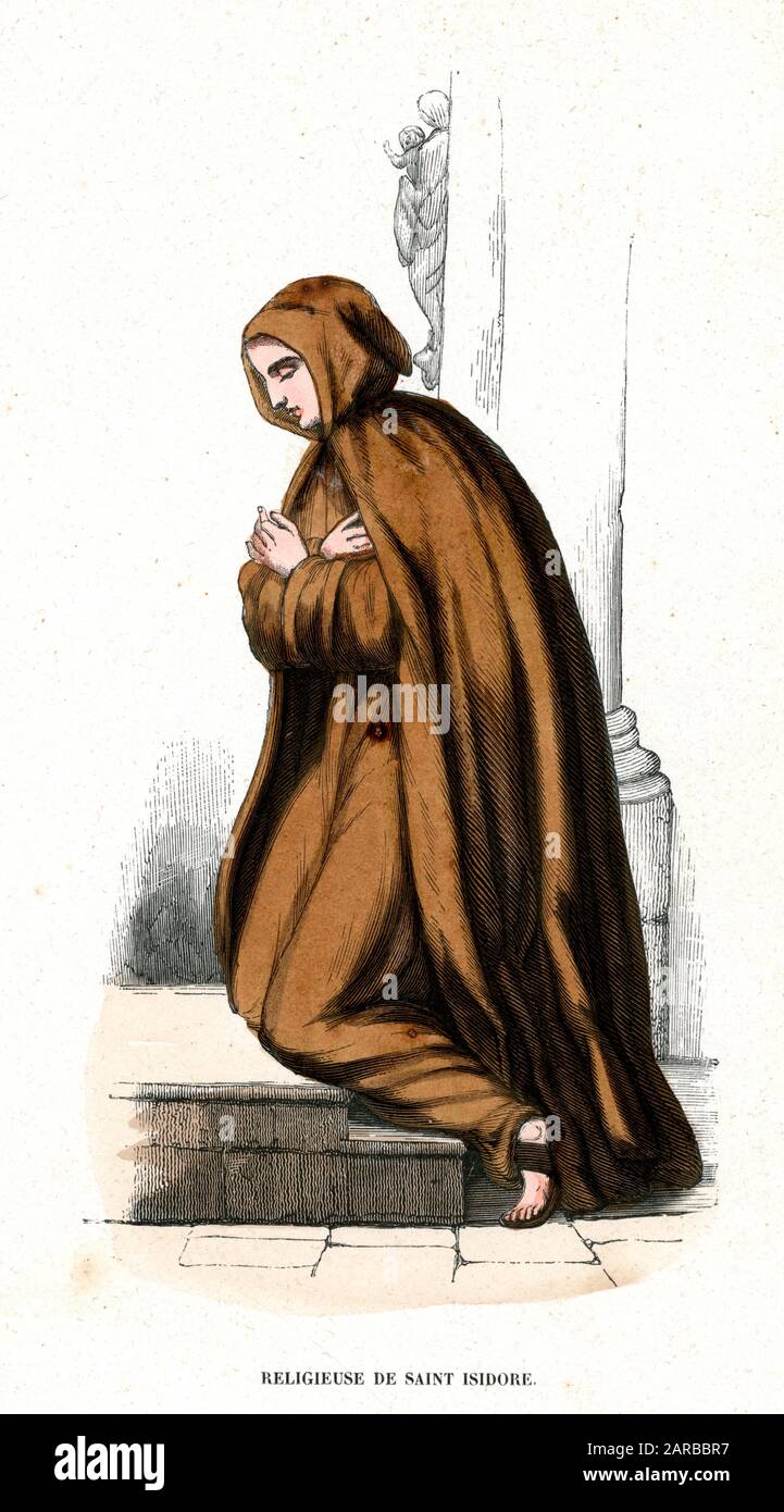 NONNE DES HEILIGEN ISIDORE Stockfoto