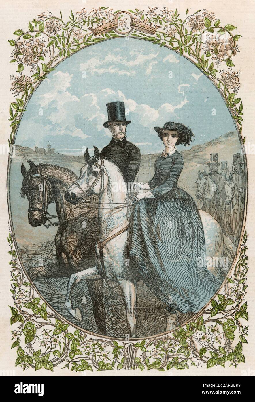 FRIEDRICH & VICKY 1858 Stockfoto