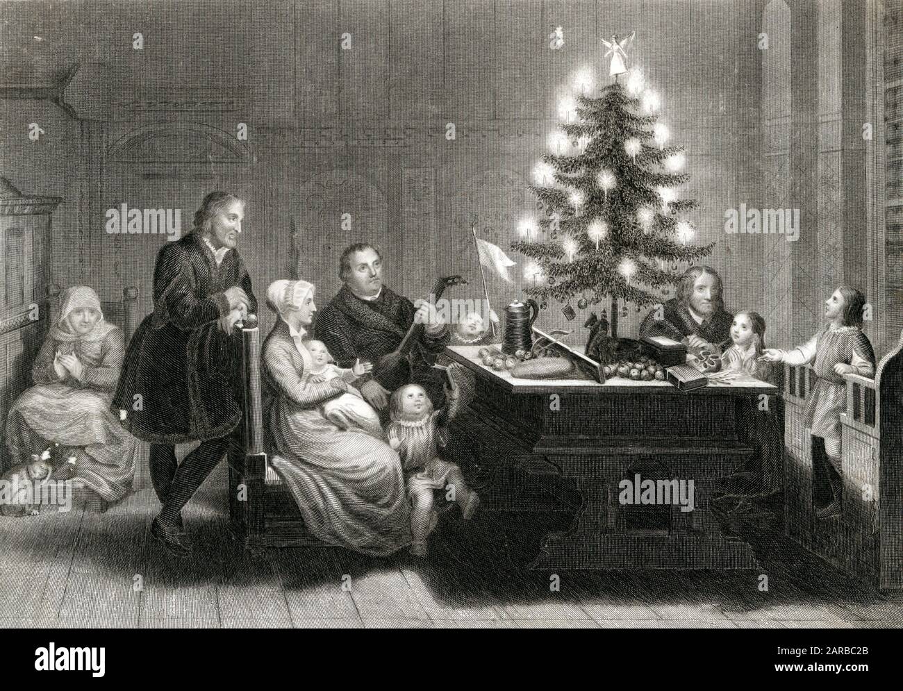 LUTHER FAMILIENWEIHNACHTSFEST Stockfoto