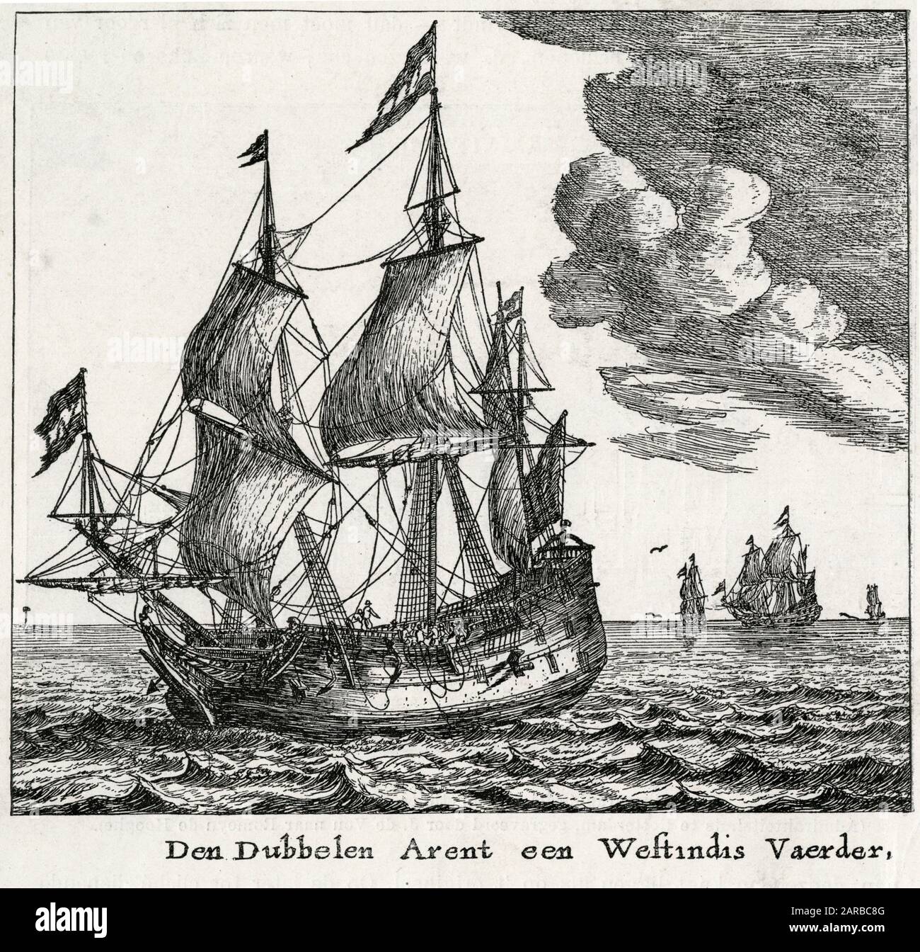 NIEDERLÄNDISCHE HANDELSSCHIFFE Stockfoto