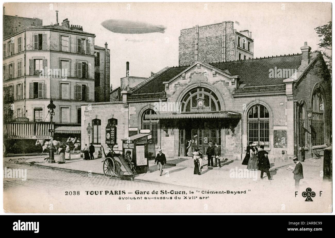 Bahnhof St. Ouen, Paris, Frankreich Stockfoto