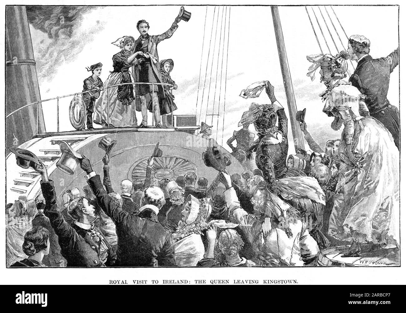 Victoria und Albert besuchen Irland Stockfoto