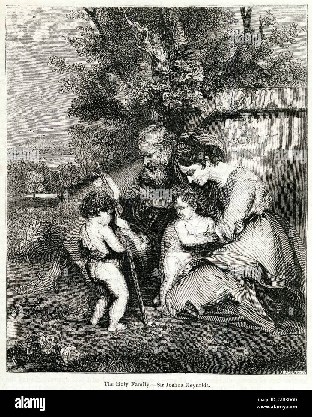 Die Heilige Familie, von Sir Joshua Reynolds Stockfoto