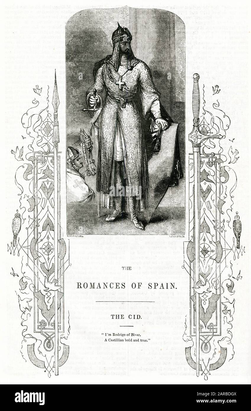 El Cid, Rodrigo Diaz de Vivar, kastilischer Adliger Stockfoto