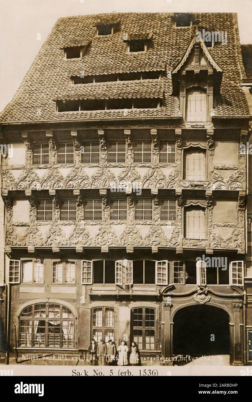 Old House (1536) in Brunswick, Niedersachsen, Deutschland. Stockfoto