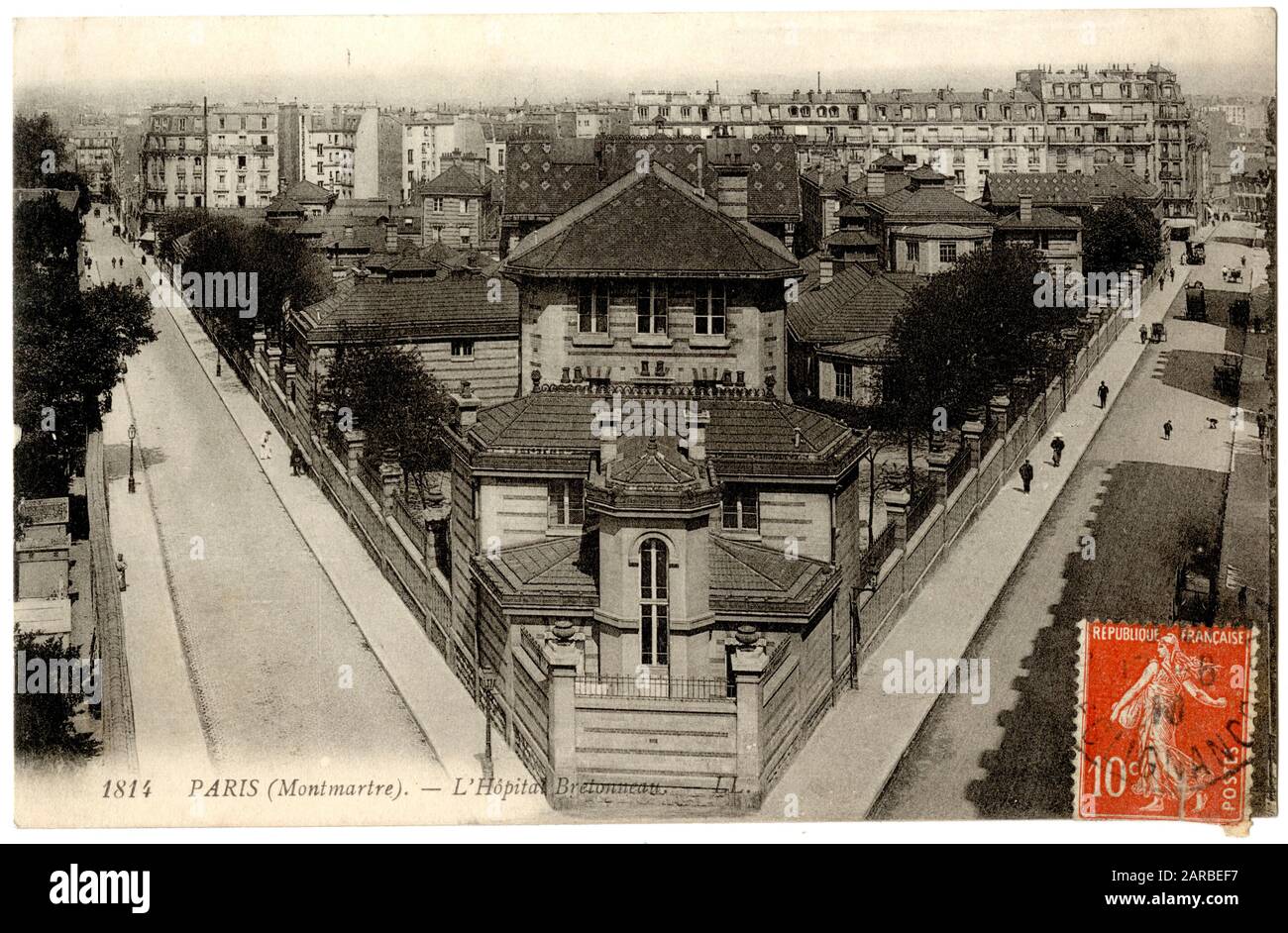 Hopital Bretonneau, Montmartre, 18. Arrondissement, Paris, Frankreich. Stockfoto