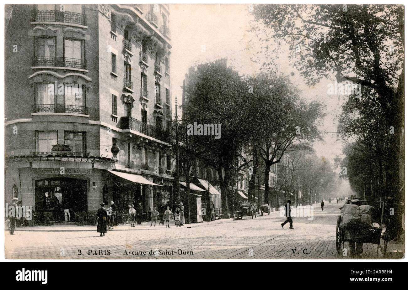 Avenue de St Ouen, 17. Arrondissement, Paris, Frankreich. Stockfoto