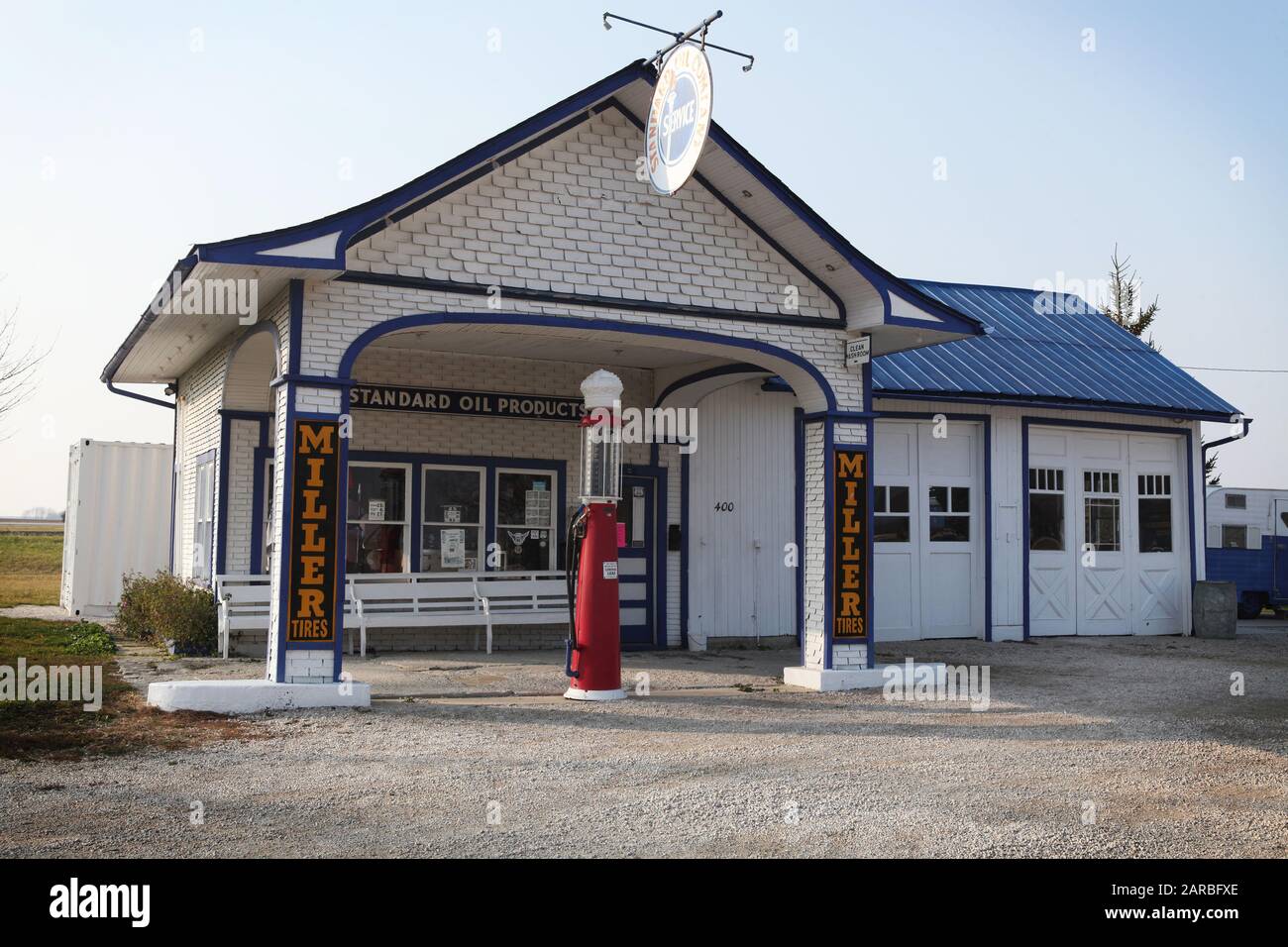 Tankstelle Route 66 Stockfoto