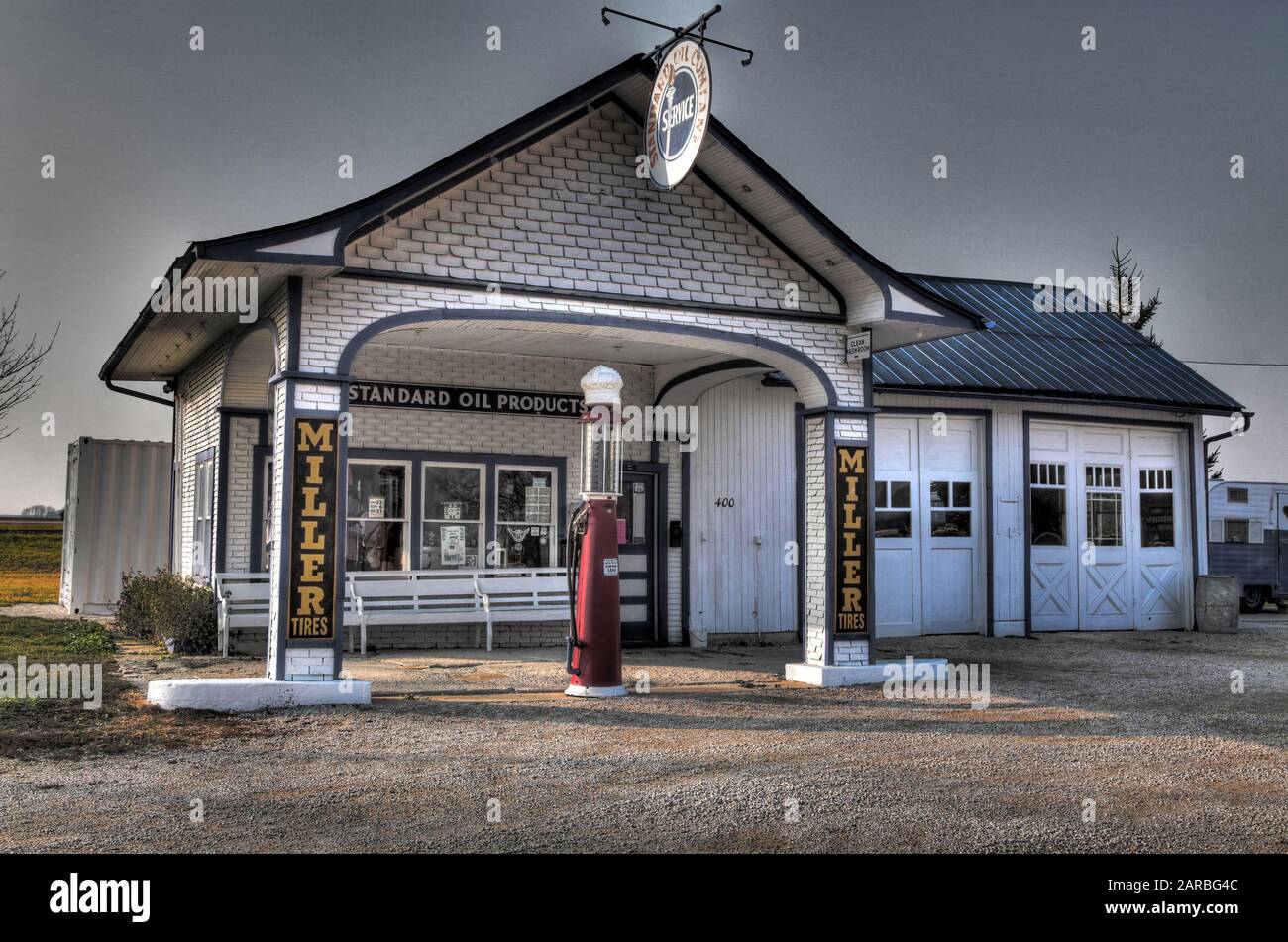 Tankstelle Route 66 Stockfoto
