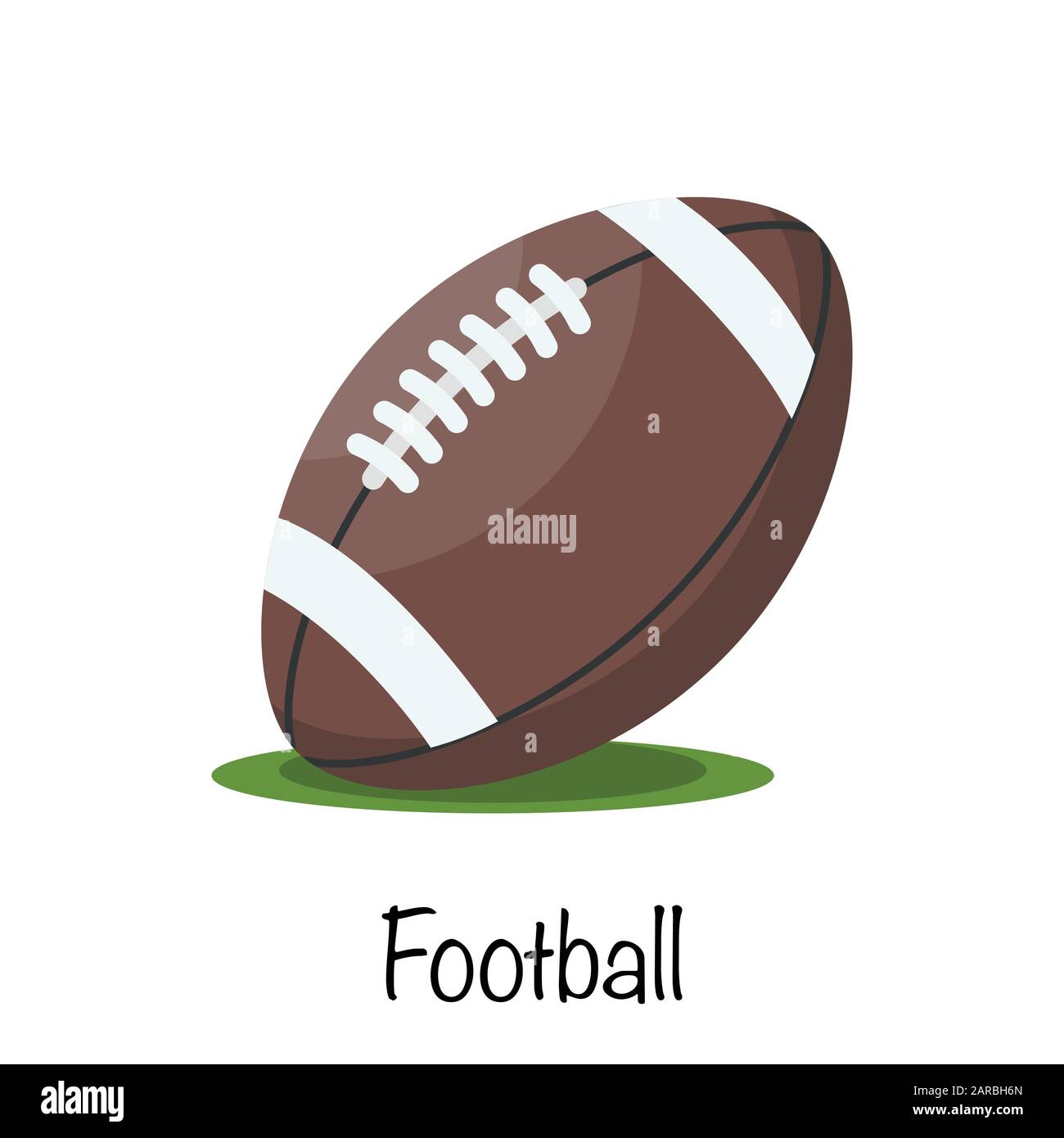 Klassische american Football Spielball. Vektorgrafiken Stock Vektor