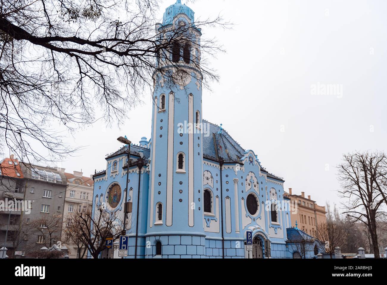 Die Blaue Kirche in Bratislava, Slowakei Stockfoto