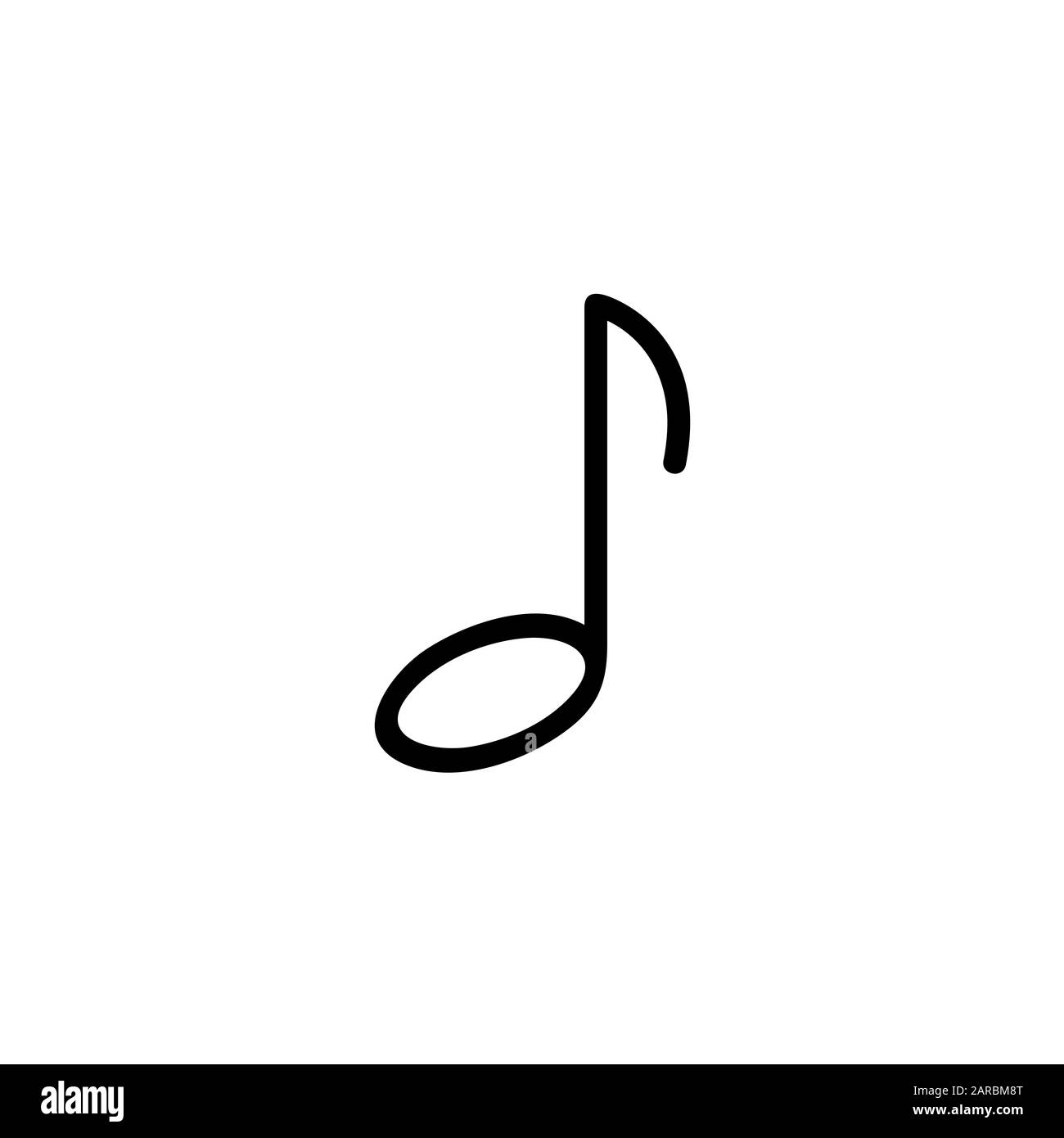 Vorlage für das Design der Musiksymbole Stockfoto